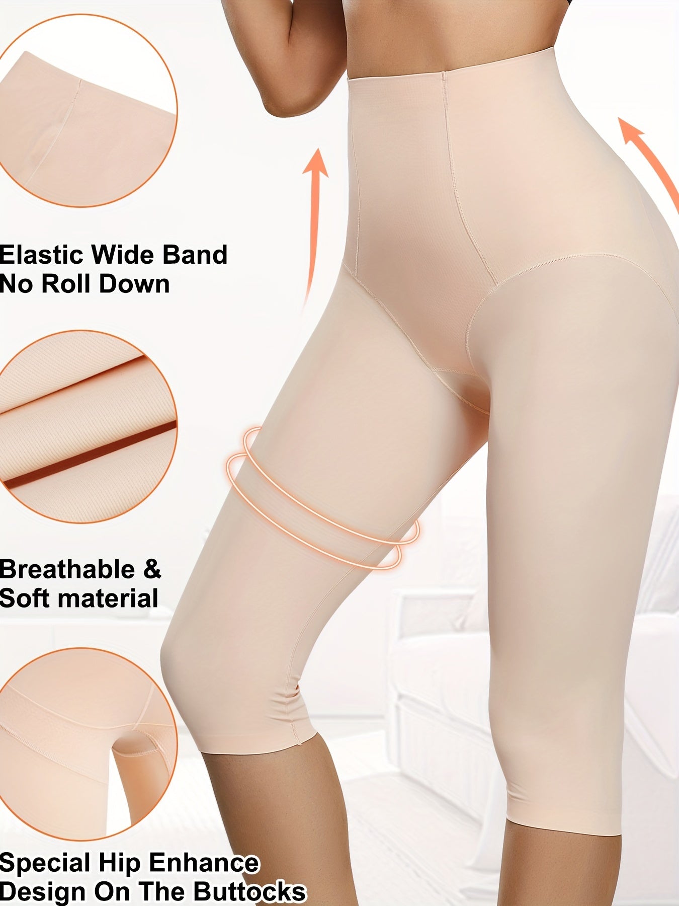 Women's Tummy Control Shaping Shorts and Capris with Seamless Compression