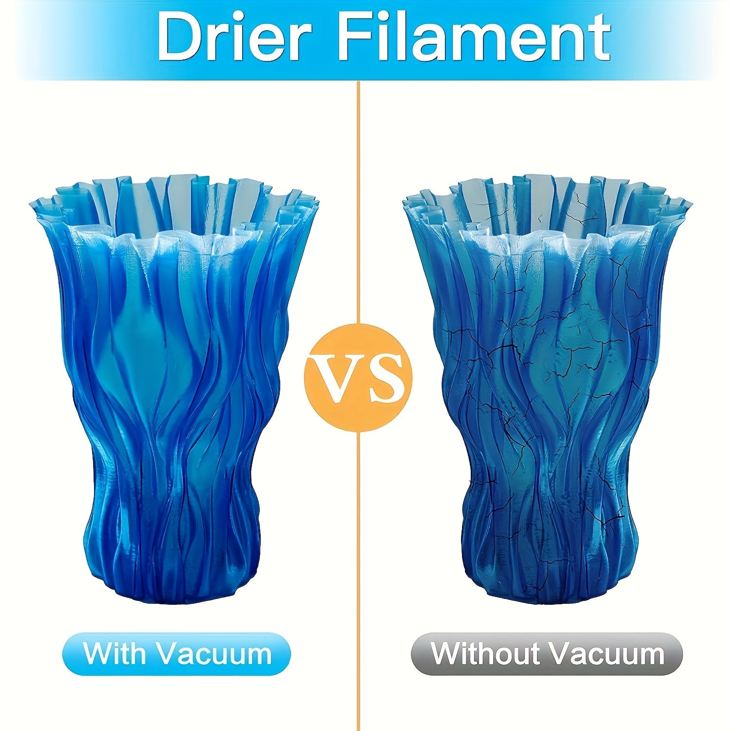 Large Airtight Storage Bag for 3D Printer Filament with Hand Pump 29.97x34.04 cm