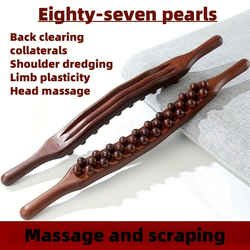 Whole Body Massage Stick with 87 Beads for Scraping and Massage