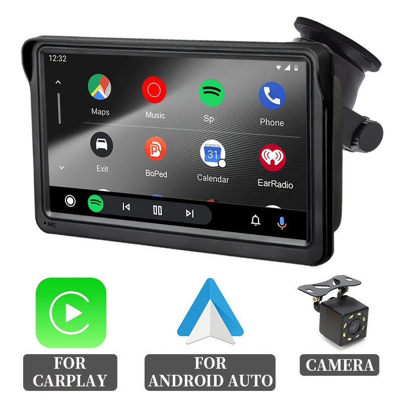 Wireless Car Stereo 7 Inch Touch Screen Carplay Android Navigation FM Radio