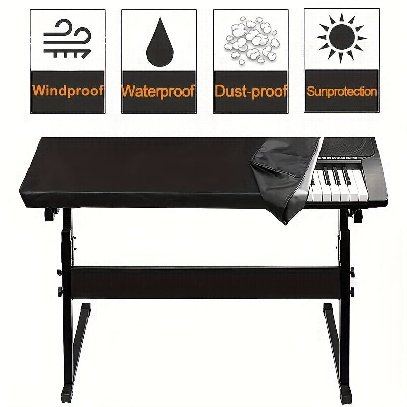 Waterproof Piano Dust Cover for 61/88 Key Electronic Keyboard Dust-Resistant Full Enclosure