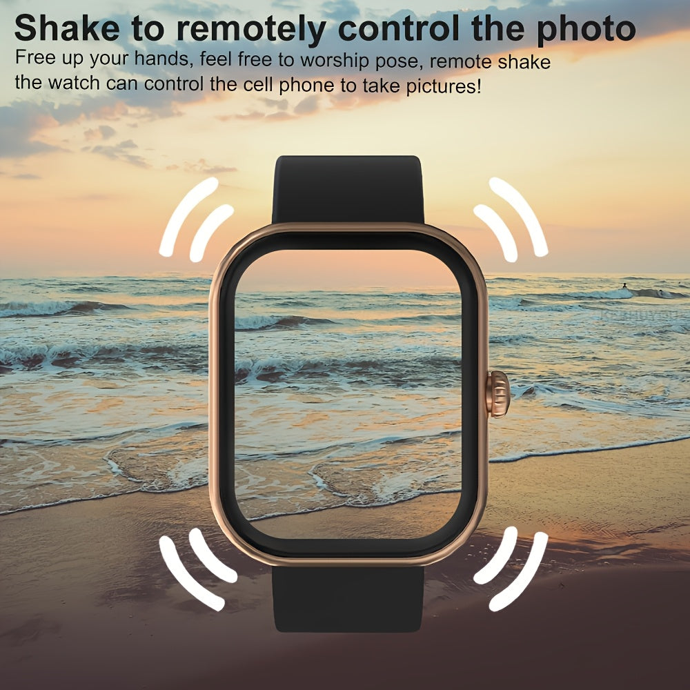 Reloj inteligente con asistente de voz, ejercitador de respiración, control de brillo, múltiples modos deportivos, pantalla de clima y linterna