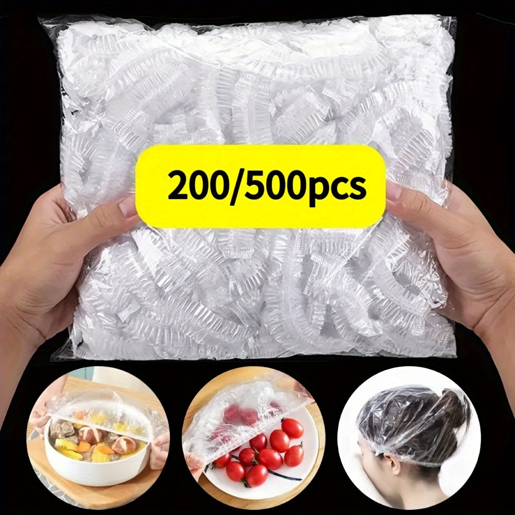 Colorful Disposable Food Covers 200/500pcs for Fruits Vegetables Kitchen Picnic BBQ