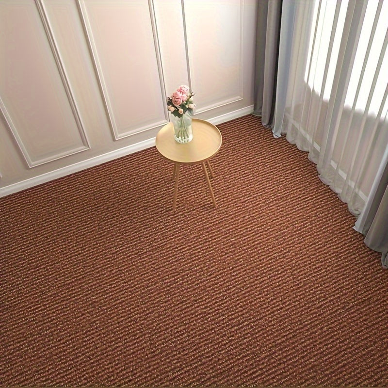 Azulejos de moqueta autoadhesivos para oficina y hogar con diseño de patchwork de terciopelo suave