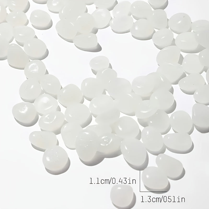 Luminous Garden Pebbles Resin Glowing Stones for Landscape and Flower Pots 0.79x0.99cm Pack of 10 or 102