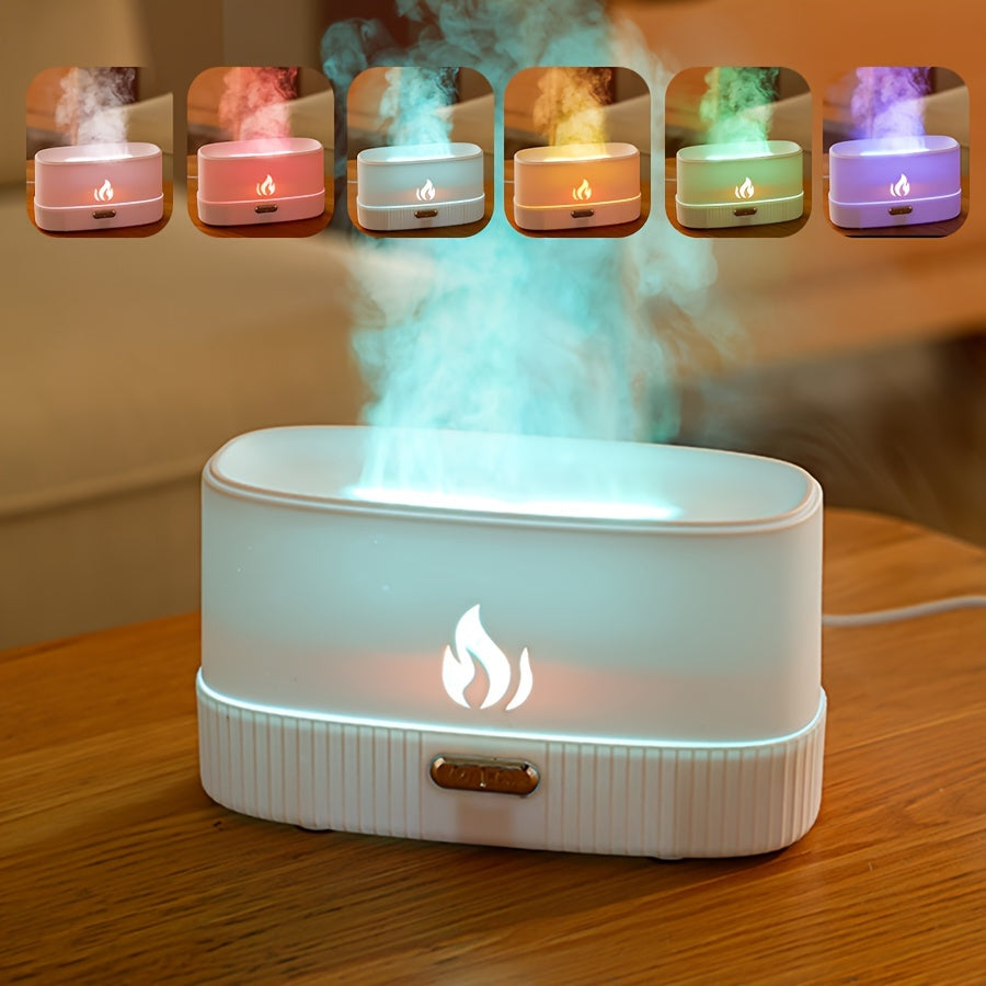 USB-Powered Aromatherapy Diffuser with Soundwave Technology LED Light Cool Mist Humidifier for Essential Oils