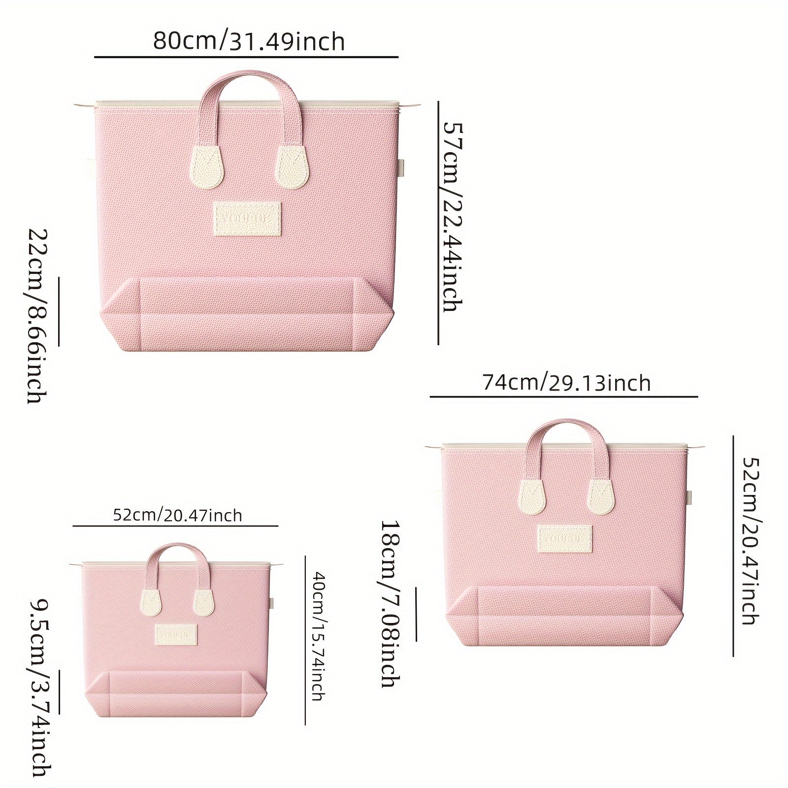 Fabric Storage Bag for Comforters Shoes and Clothes Lightweight Travel Organizer