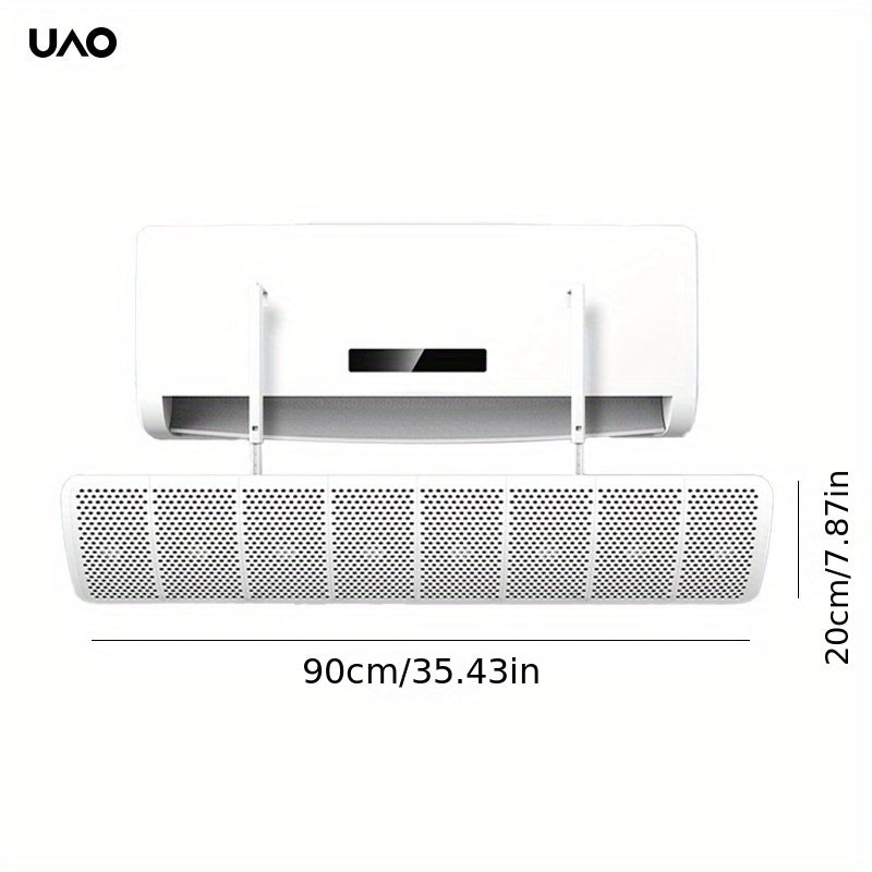 Universal Wall-Mounted Air Conditioner Wind Baffle Adjustable 8-Leaf Air Shield