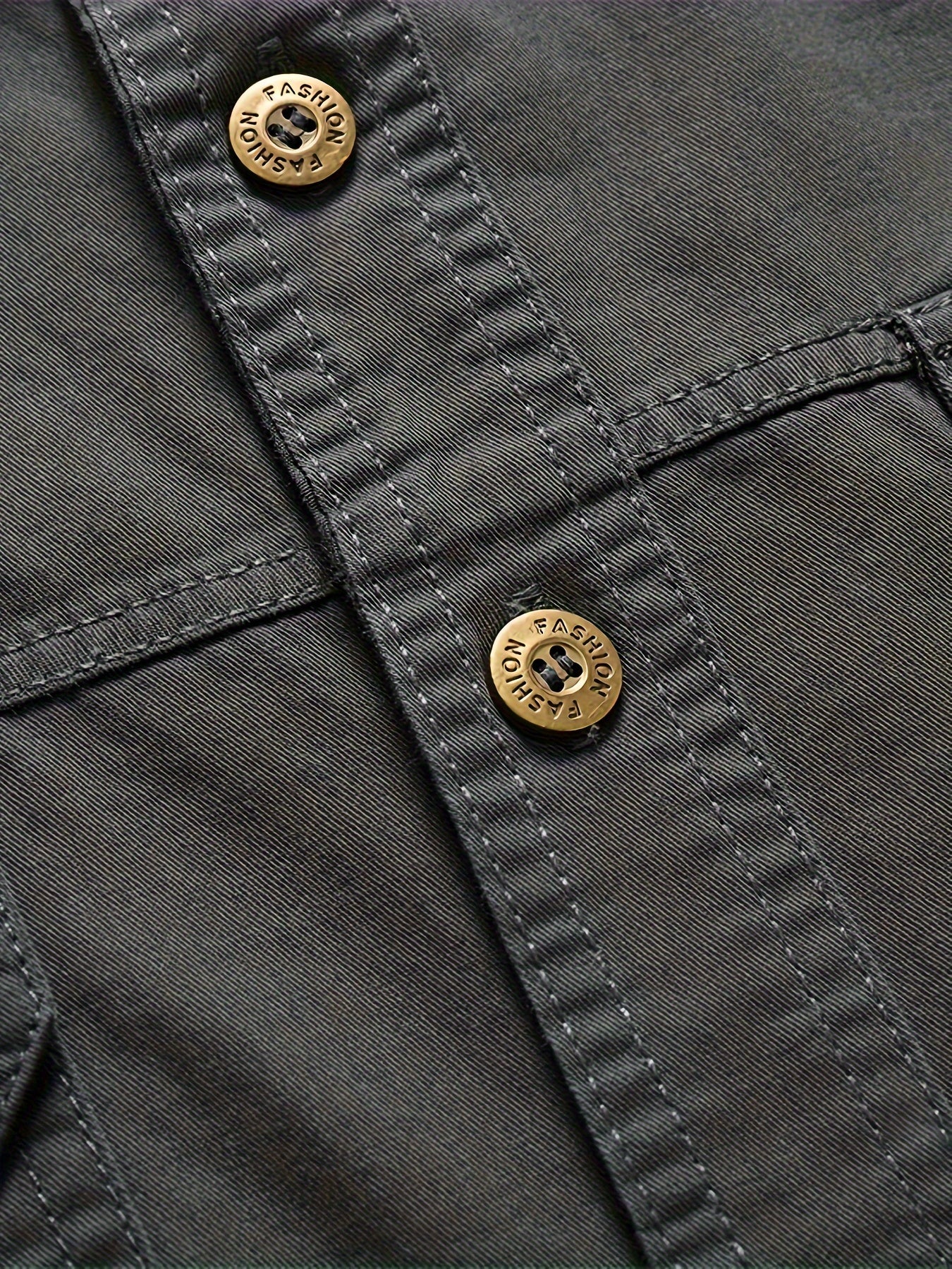 Men's Summer Cotton Short Sleeve Casual Shirt with Pocket Solid Color Regular Fit