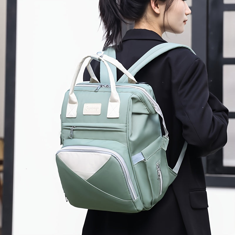 Bolso de doble hombro con compartimento aislado de gran capacidad para madres, mochila de viaje