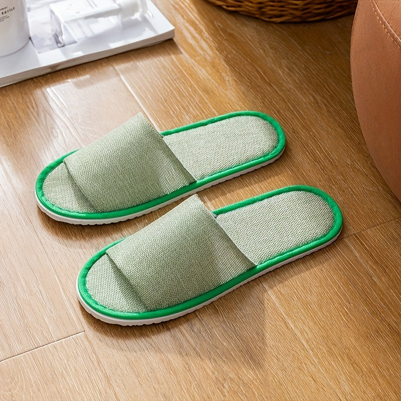 Unisex Disposable Travel Half Slippers 6 Pack Lightweight Open-Toe