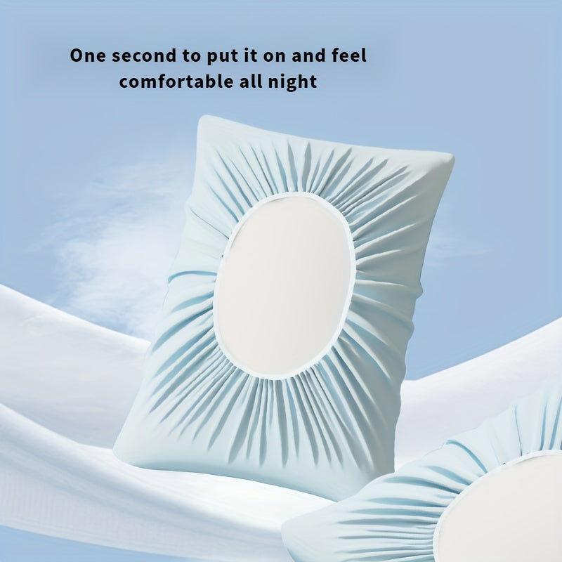 Set of 2 Disposable Non-Woven Pillow Covers for Travel Hotels and Overnight Stays