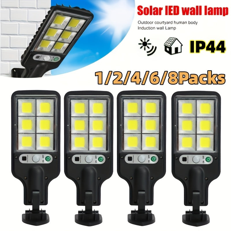 Solar LED Wall Light with Motion Sensor Remote Control 3 Light Modes IP44 Outdoor Security Garden Patio Path
