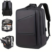 Men's Business Backpack Large Capacity Oxford Durable Zipper Commuter School