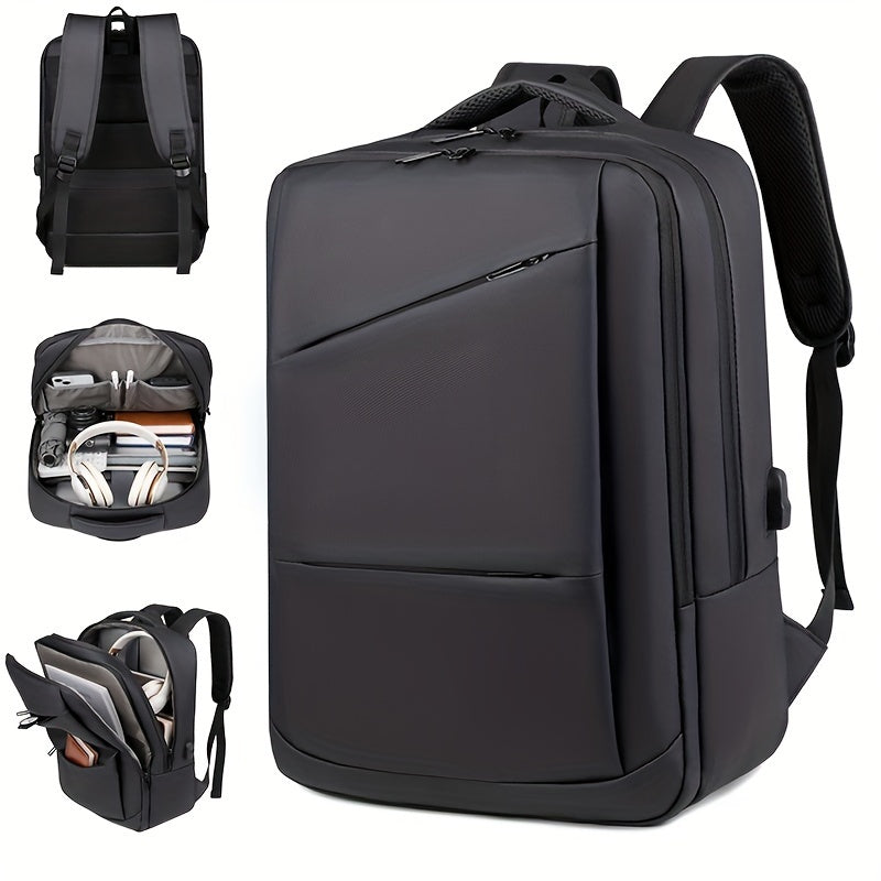 Mochila de negocios para hombre de gran capacidad, Oxford duradero con cremallera, para desplazarse y escuela