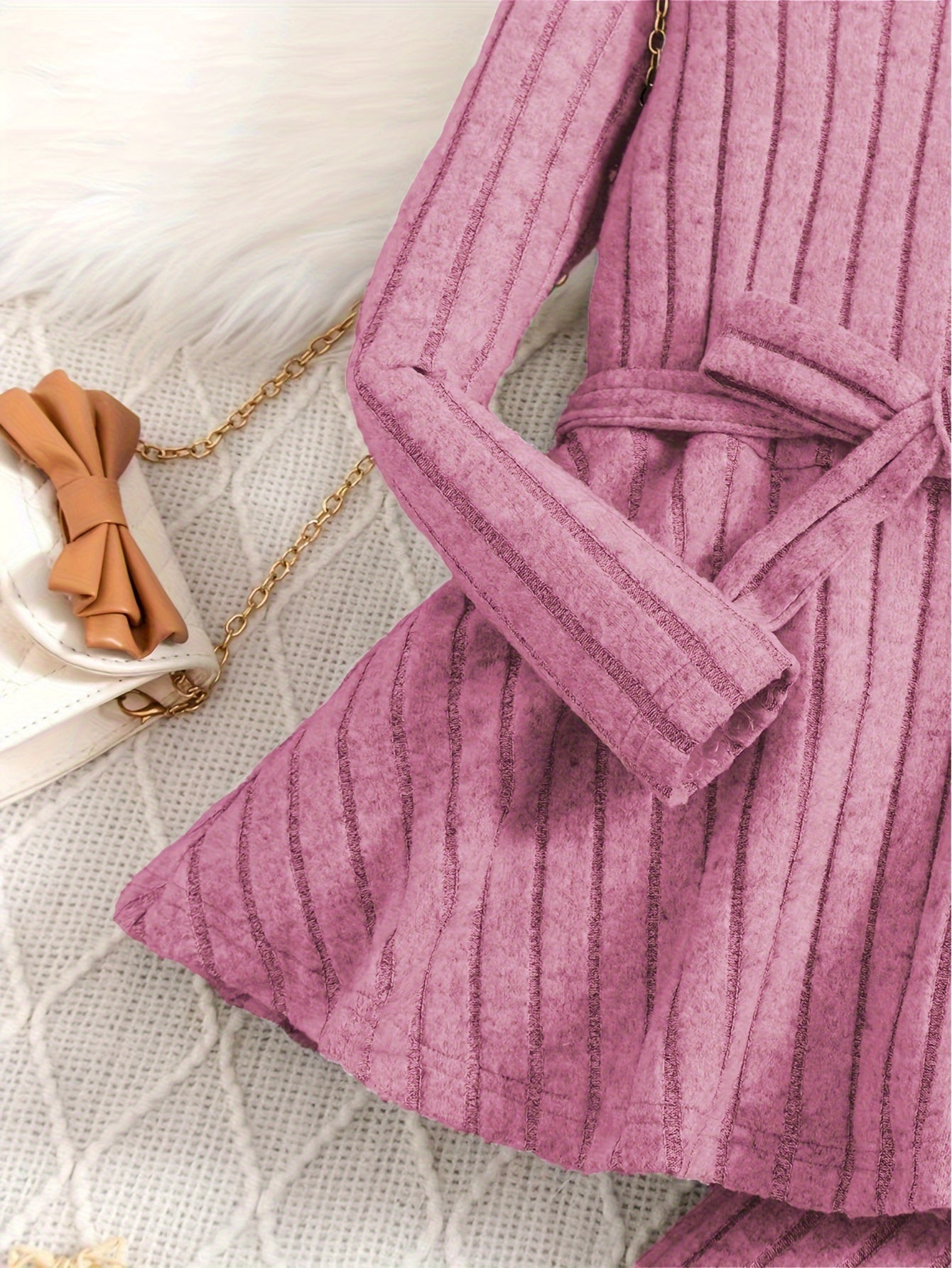 Leggings de rayas de punto de costilla ajustado para niñas primavera verano, con estiramiento medio y amigables con la piel