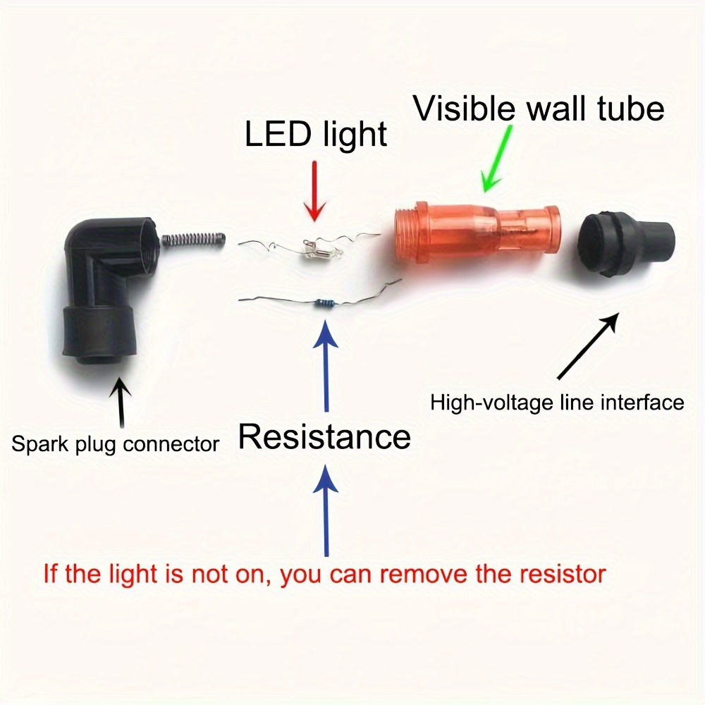 Universal Motorcycle Spark Plug Cap Waterproof High Pressure Decoration Accessories