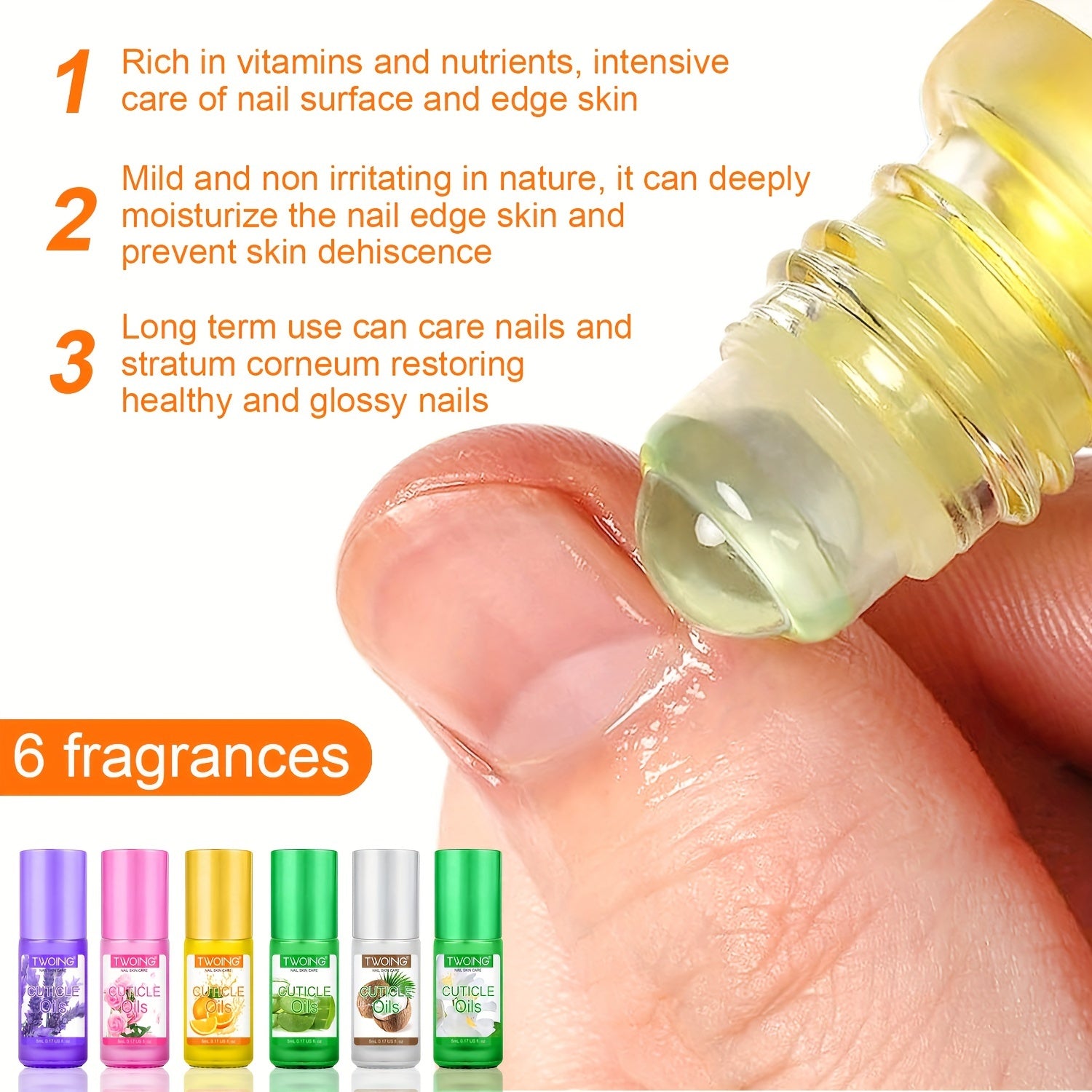 Women's 5ml Rose Cuticle Oil for Nail Care and Repair