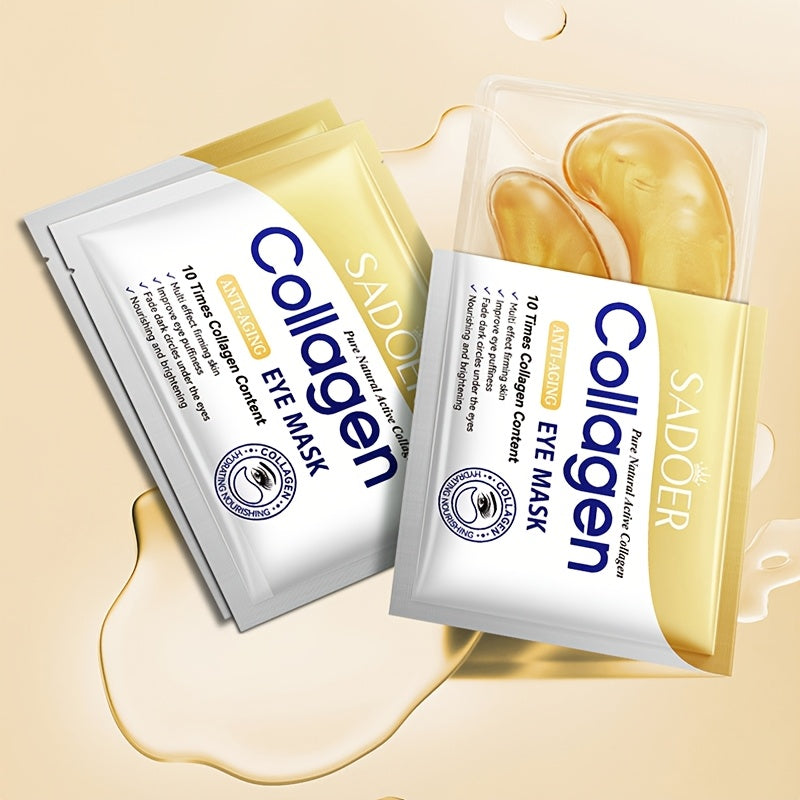 Unisex Collagen Eye Masks 7.5g Anti-Aging Dark Circles Brightening Moisturizing