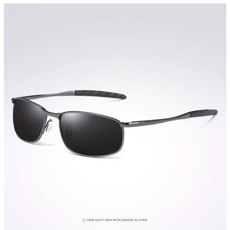 Men's Polarized Metal Frame Sunglasses for Driving and Sun Protection