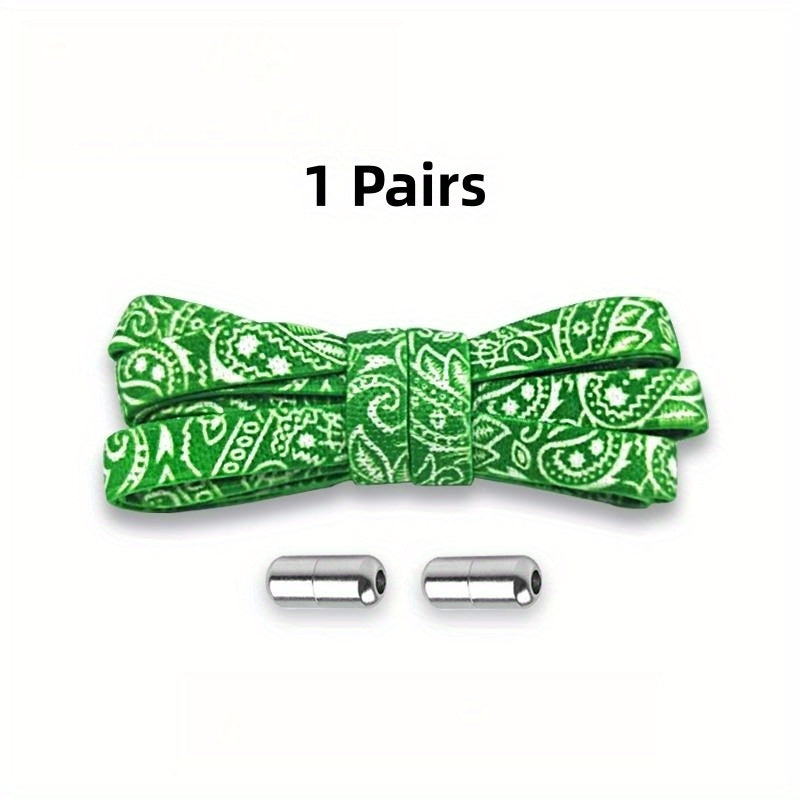 Adult No Tie Elastic Shoe Laces Pair Low Profile Easy To Wear