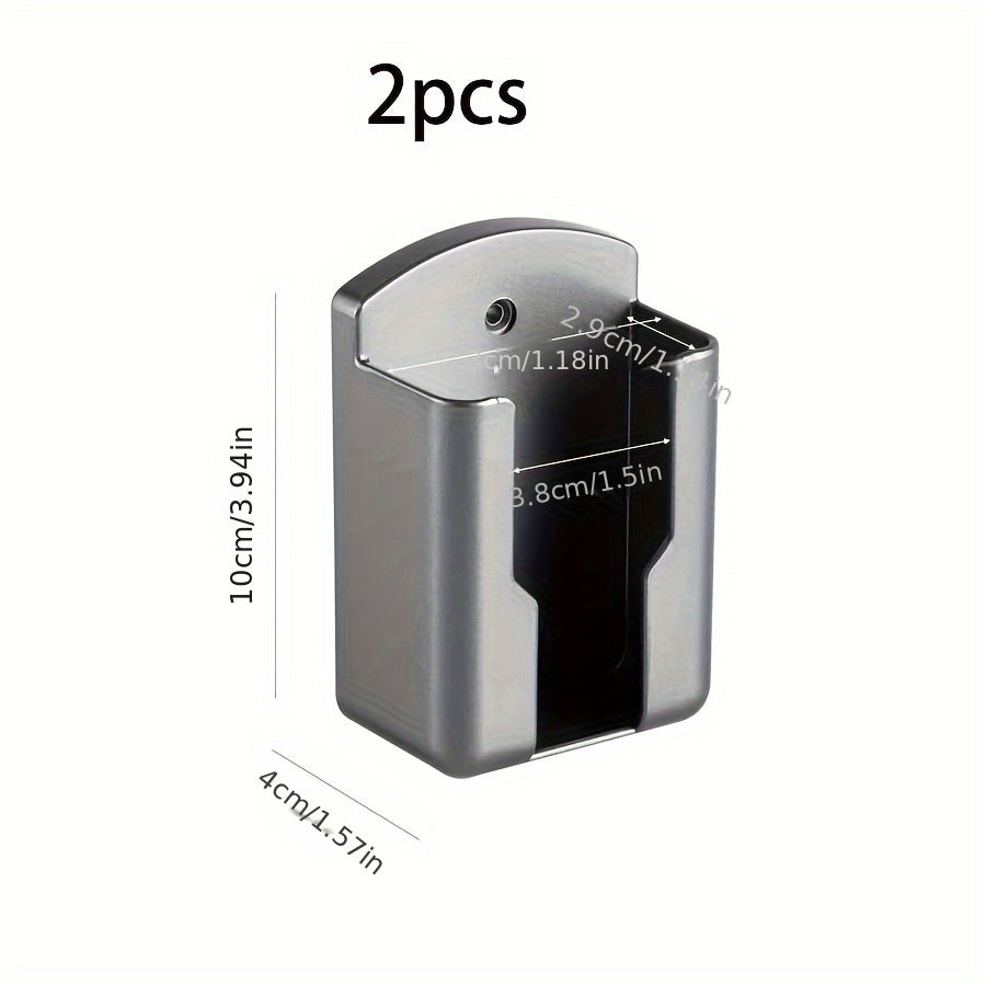 TV, konditsioner va pultlar uchun devorga o'rnatiladigan saqlash tashkilotchisi - 2 ta bo'lakni sig'dira oladi. Telefon zaryadlovchilari va boshqalar uchun teshiksiz yopishtiruvchi tutqich. Saqlash qutilarini tartibga solish uchun ideal.