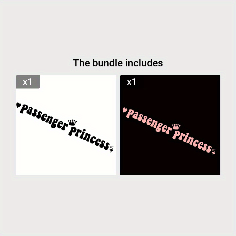 Yo'lovchi Princess Sticker Mirror Cover Dekoratsiyasi Avtomobil Motosikl eshigi Bumper uchun