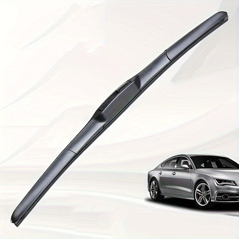 Universal Fit 14in Natural Rubber 3-Section Wiper Blades for All Weather