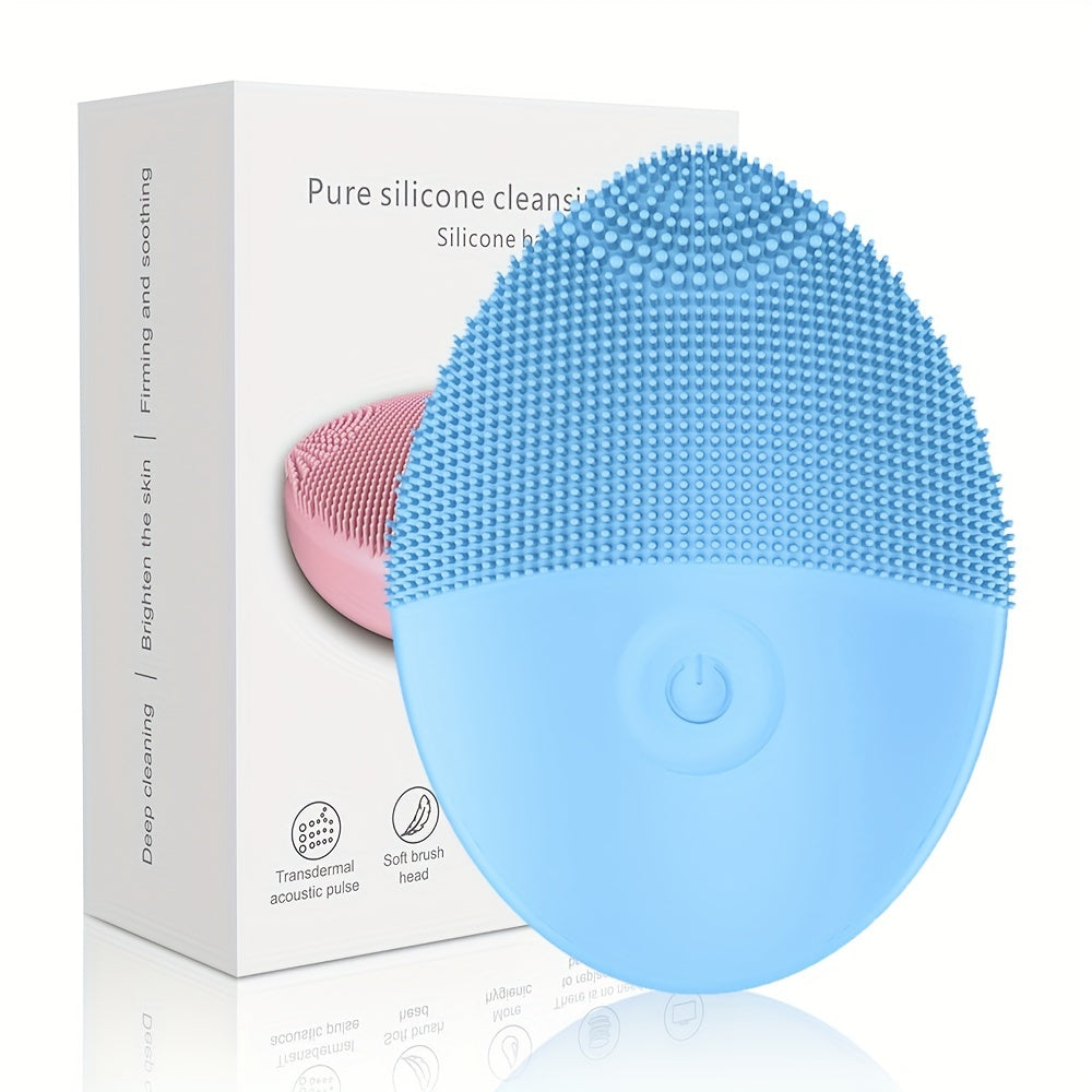 Electric Facial Cleansing Brush for Gentle Exfoliation Deep Cleaning and Massaging