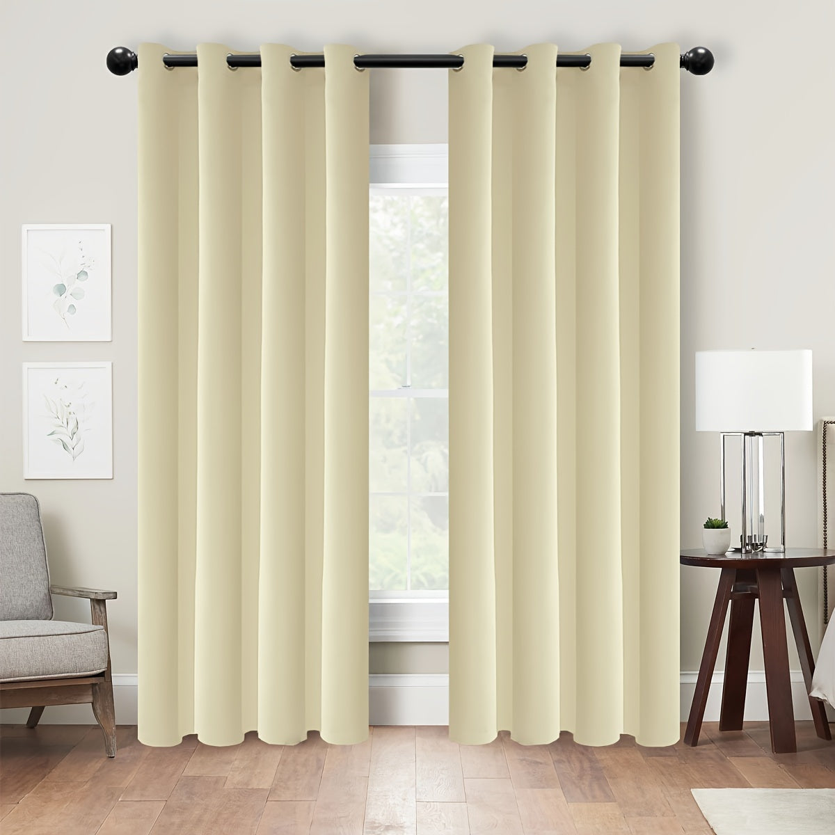 Insulation Blackout Circle Curtains for Bedrooms and Living Rooms Noise Blocker