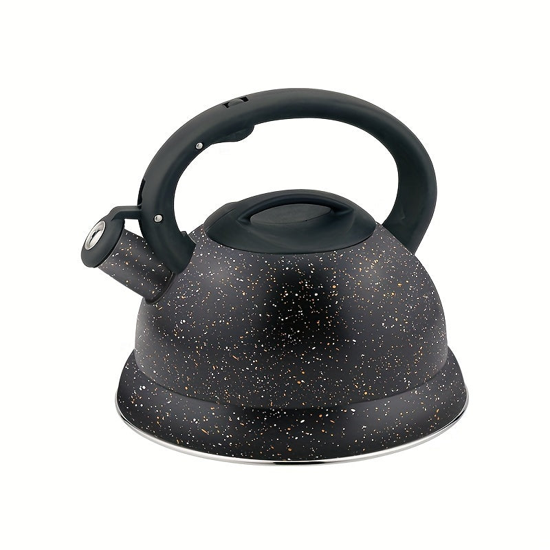 Hervidor de acero inoxidable de 3L con asa resistente al calor, silbato, uso en estufa