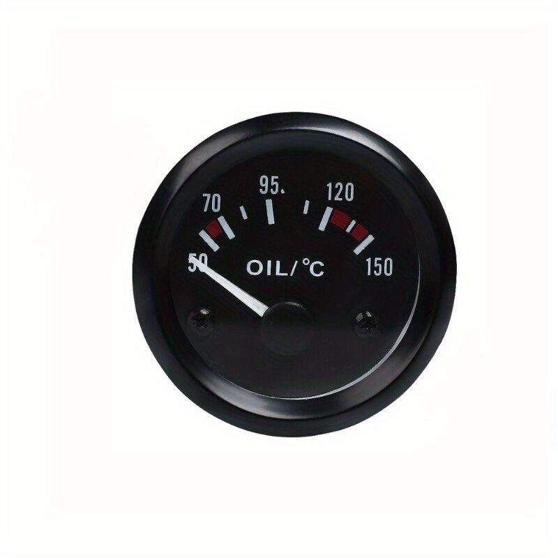 Car Water Temperature Gauge 52mm Black Shell 12V Auto Meter with Sensor