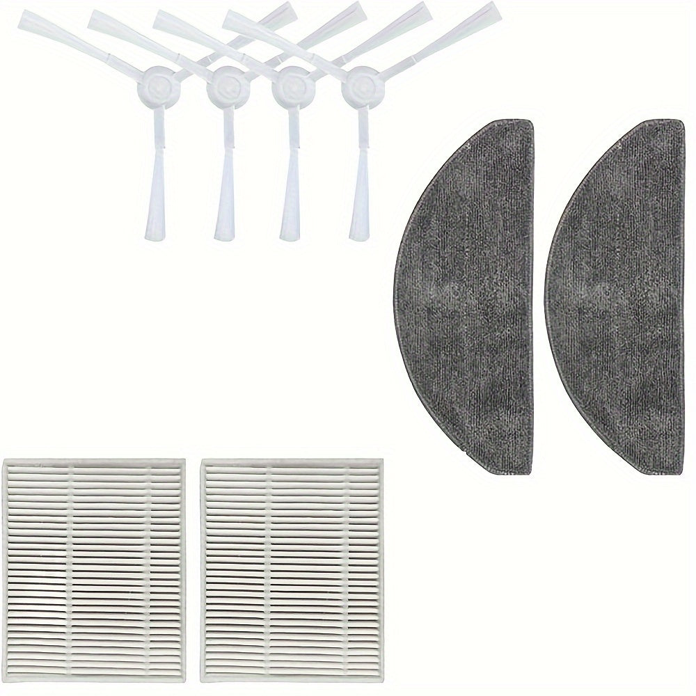 8-Piece Vacuum Cleaner Accessories Set Includes HEPA Filters Mop Pads Side Brushes