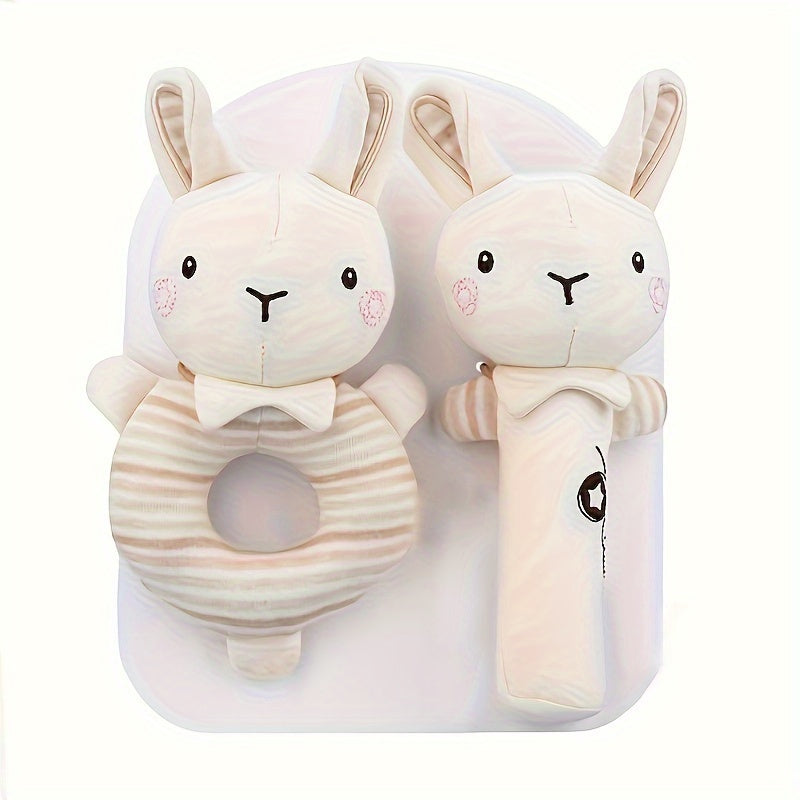 Animal Baby Toy Hand-Held Bell for Soothing and Grasping Training Mixed Color 0+