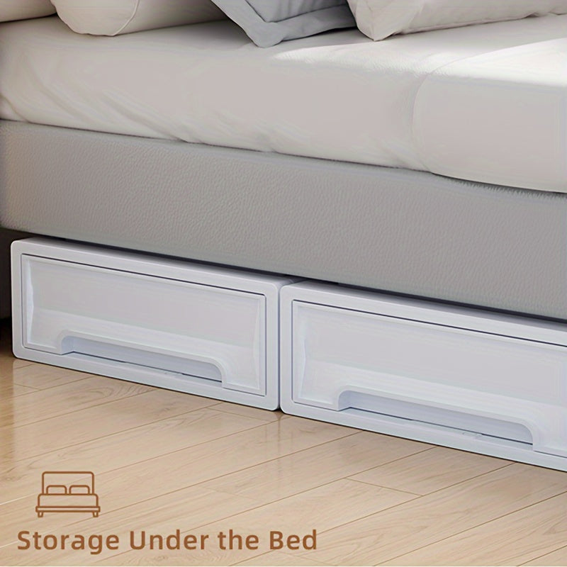 Stackable Plastic Storage Box for Clothes Toys Snacks Books and Sundries