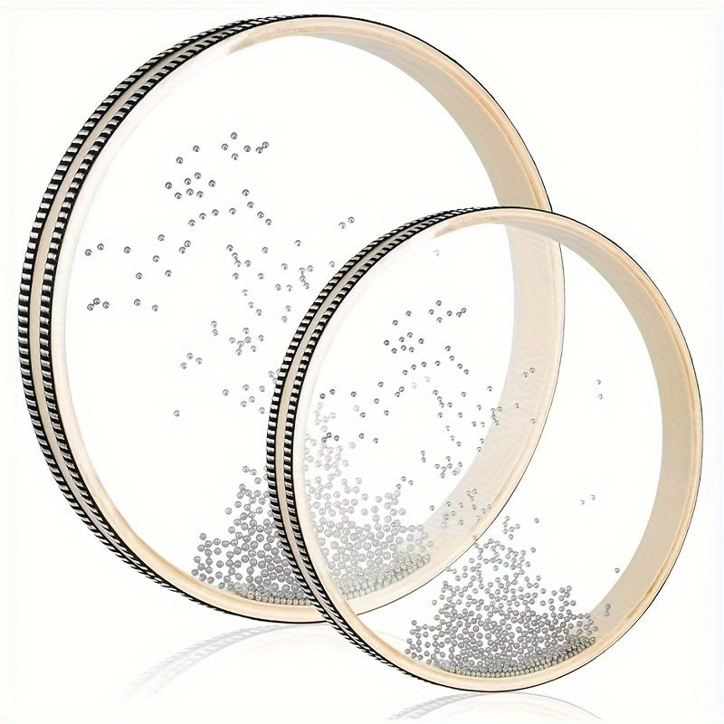 Instrumento de percusión con mazos para relajación, meditación y educación 20.32cm 25.4cm Cuentas transparentes