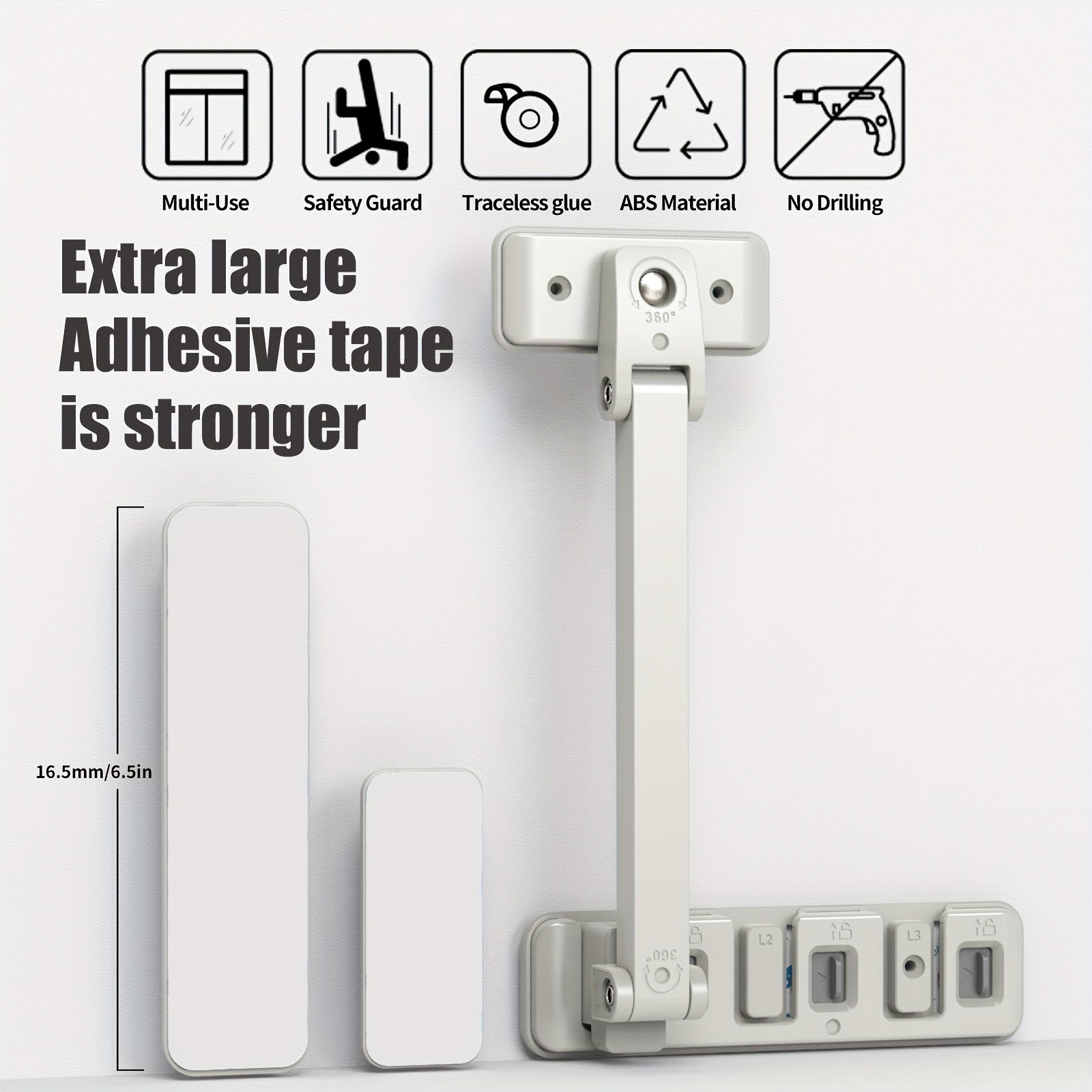 Child Safety Lock for Windows Baby and Pet Window Restraint Easy Installation