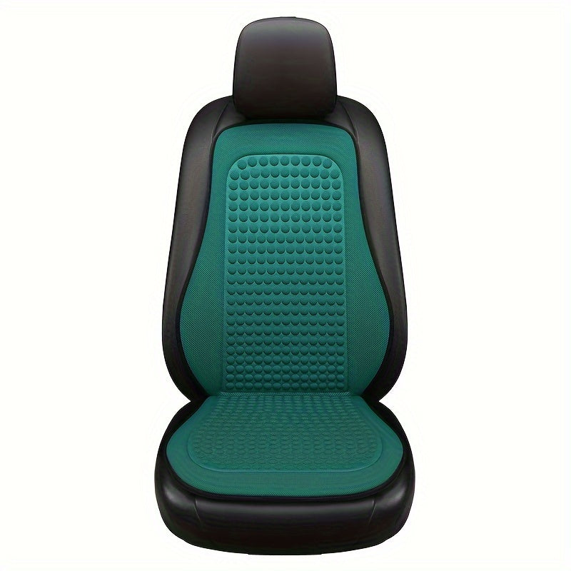 Almohadilla de asiento para coche transpirable de seda de hielo, fácil de instalar, para todas las estaciones