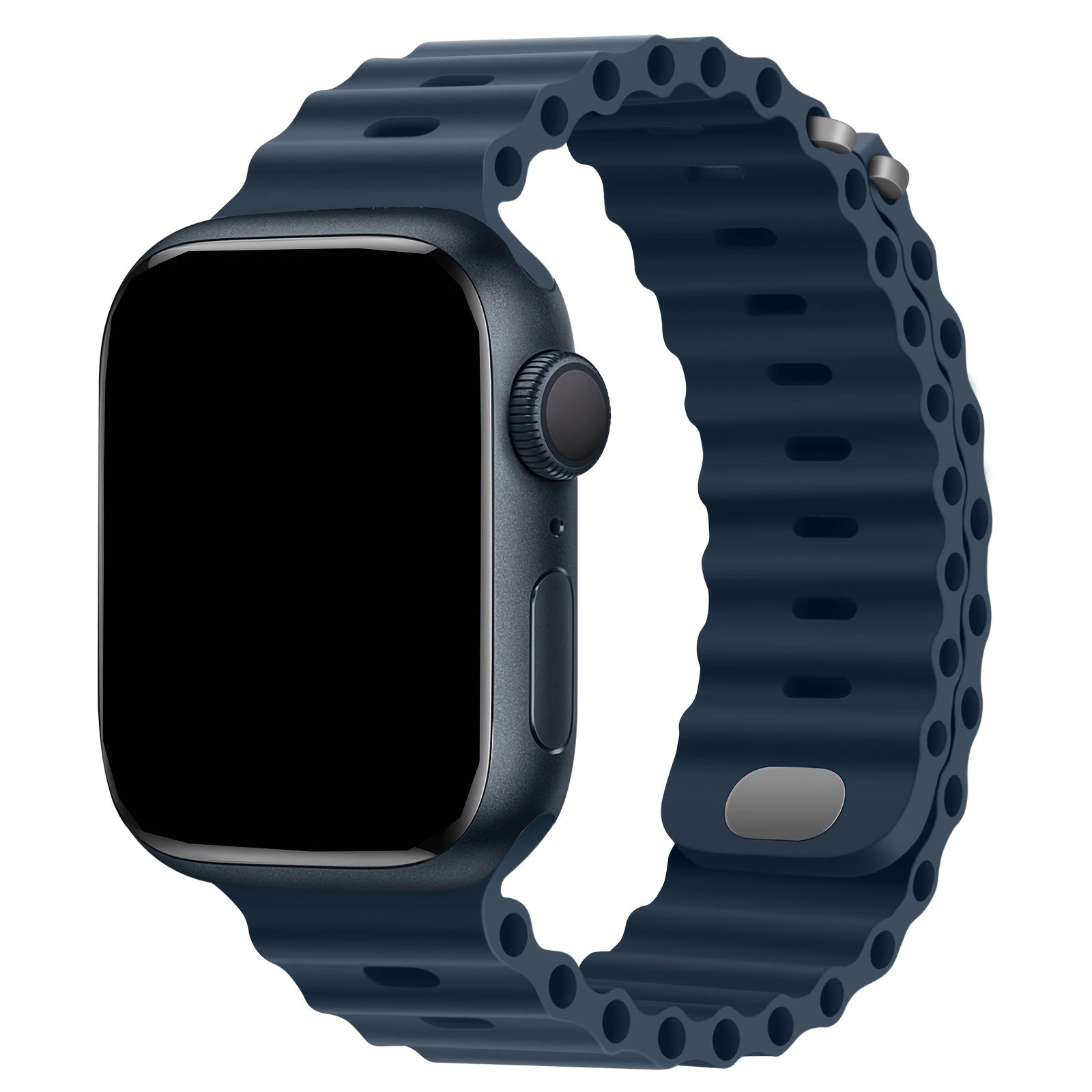 Waterproof Silicone Ocean Band for Apple Watch Series 1-9 Ultra SE 38mm-49mm Smartwatch Band