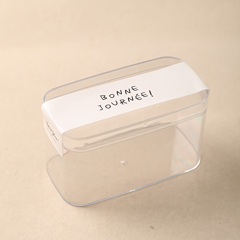 Набор из 10 прозрачных пластиковых контейнеров для десертов и тортов