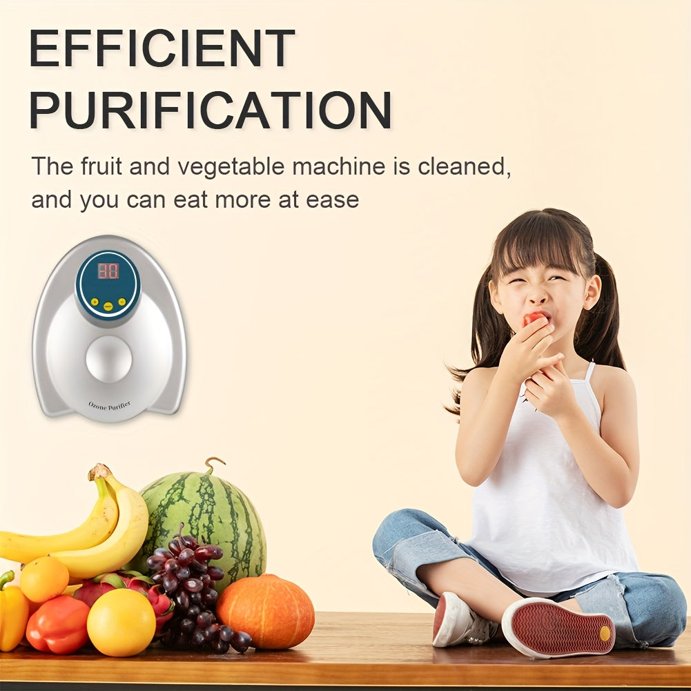 GL-3188 Ko'p funktsiyali meva va sabzavotlarni sterilizator Ozon texnologiyasi bilan - devorga o'rnatiladigan, 220-240V, ABS material, Oq va Ko'k dizayn