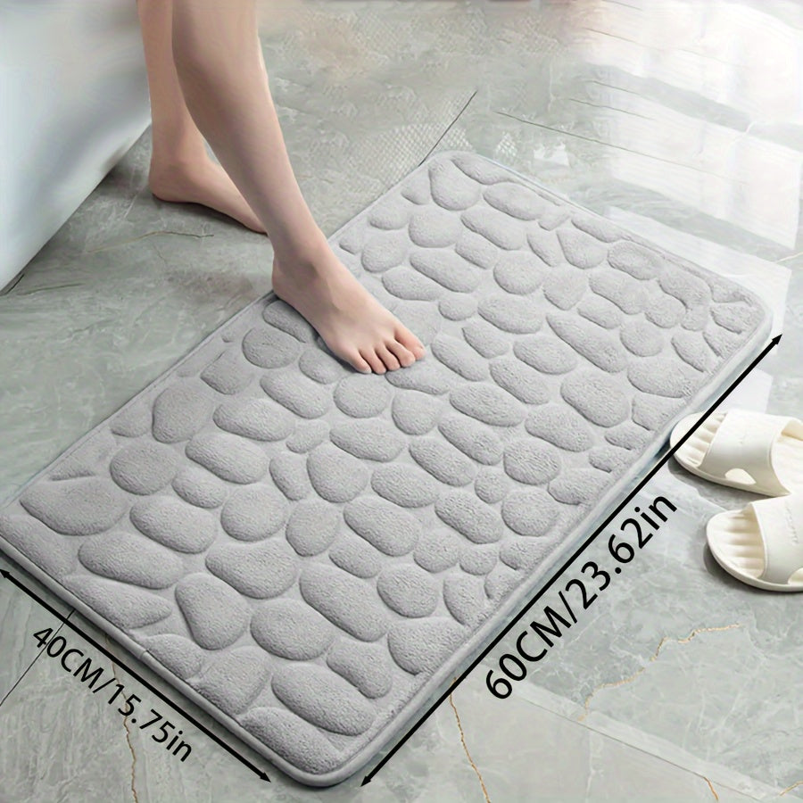 Zarif tosh naqshli poliester hammom matosi, yuqori zichlikdagi ko'pik, sirpanmaydigan to'qima dizayni. Hammom, dush, hammom bezaklari uchun juda singdiruvchi va yumshoq qulaylik.