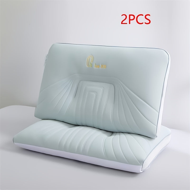 Pack de 2 almohadas con cubierta de hielo transpirable 3D para enfriamiento, soporte para cuello y hombros, para todas las estaciones