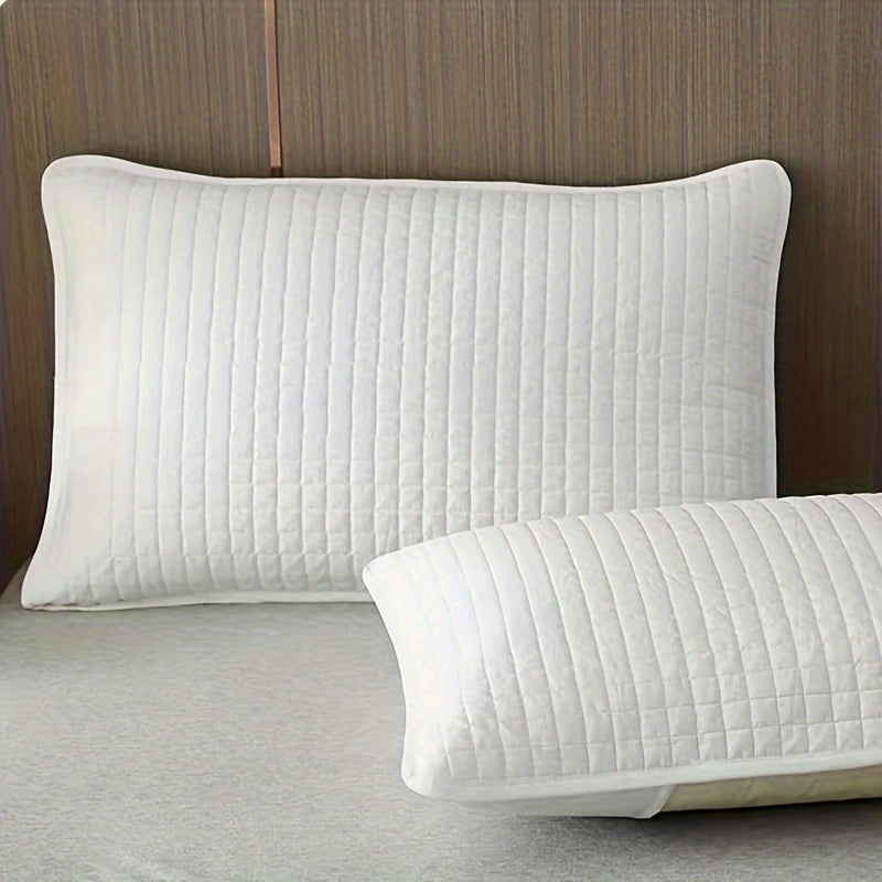 Breathable Quilted Pillow Protector Washable Polyester Anti-Stain Half Pack