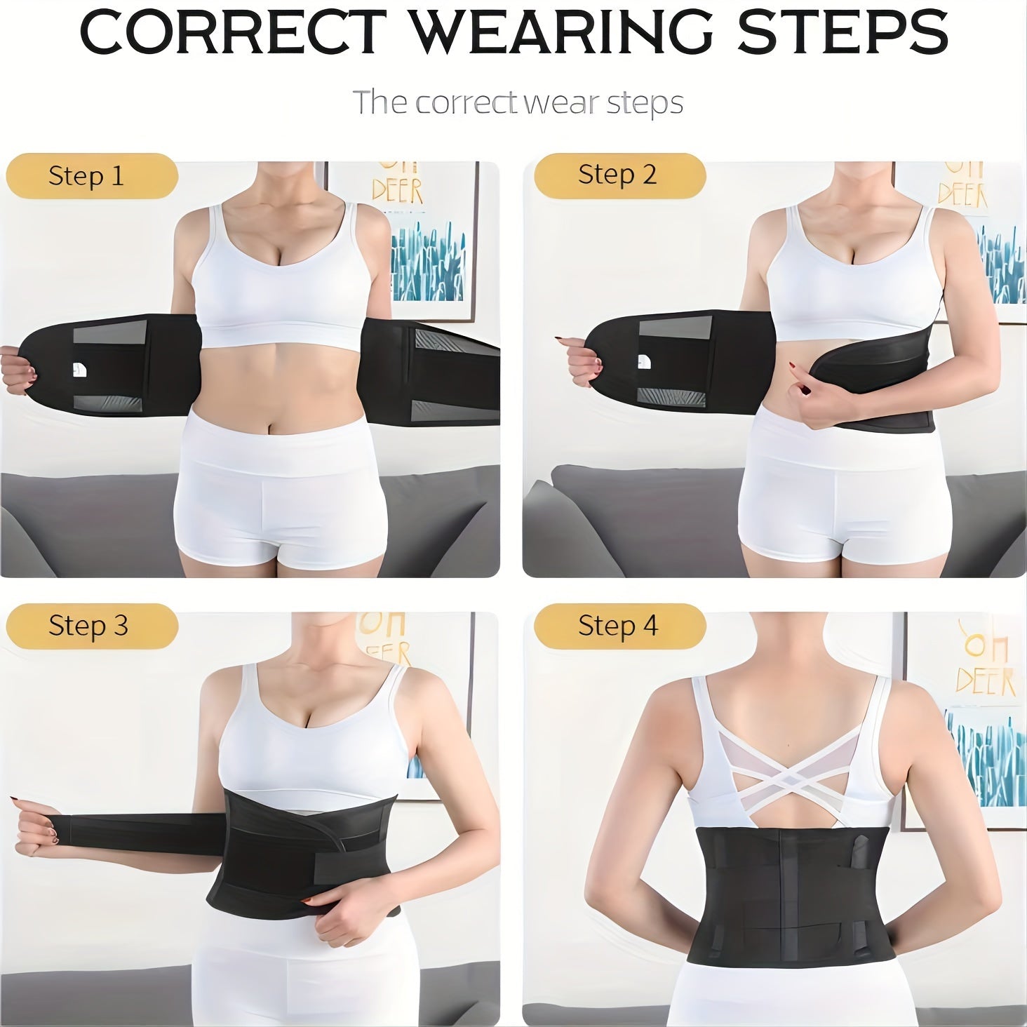 Unisex Mesh Waist Trainer Belt with Steel Plate Support for Fitness and Weightlifting