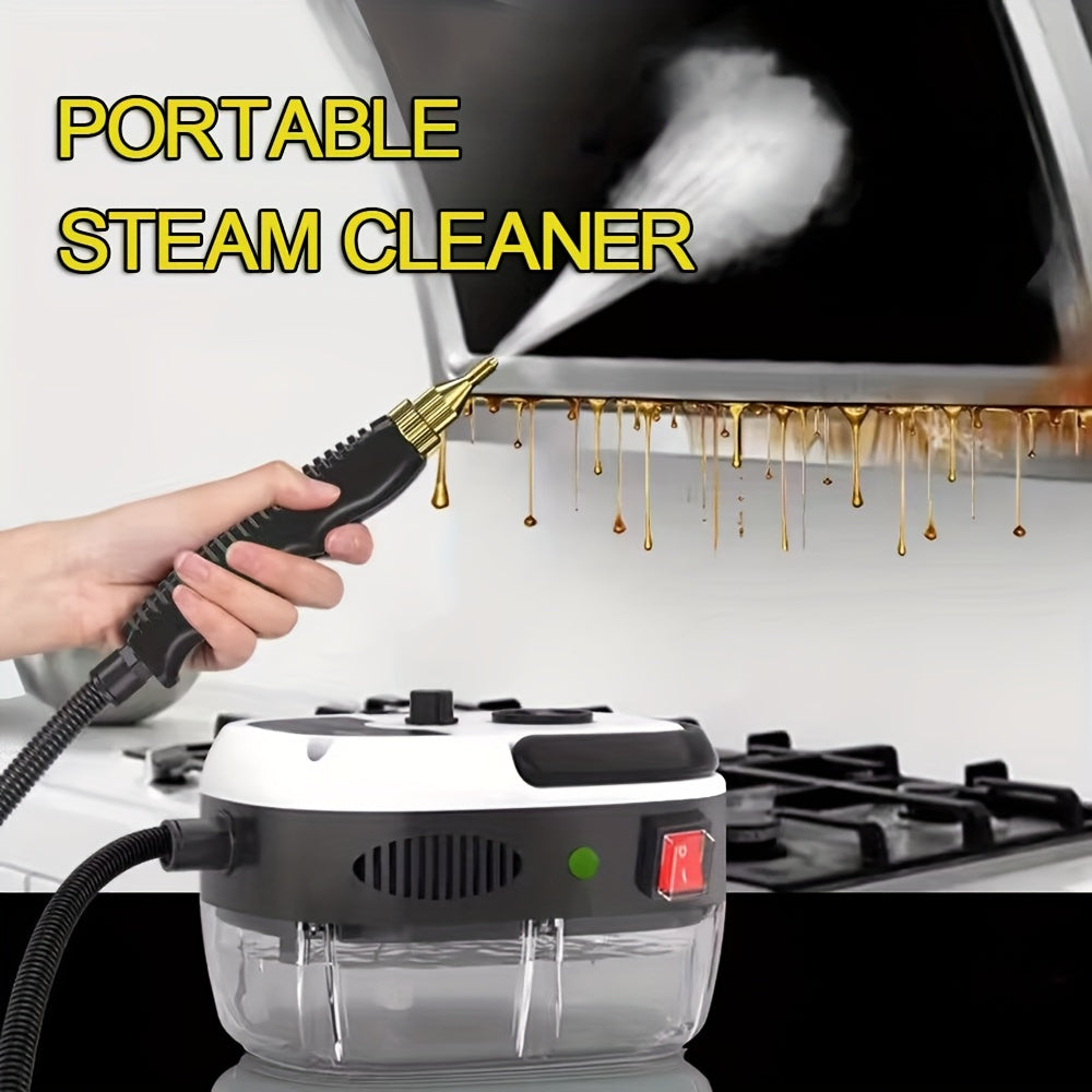 3 ta cho'tka boshli, 6 ta sozlanadigan tezlikka ega, 1500W quvvatga ega portativ bug' tozalagich. Oshxona, mebel, hammom va avtomobil uchun ideal.