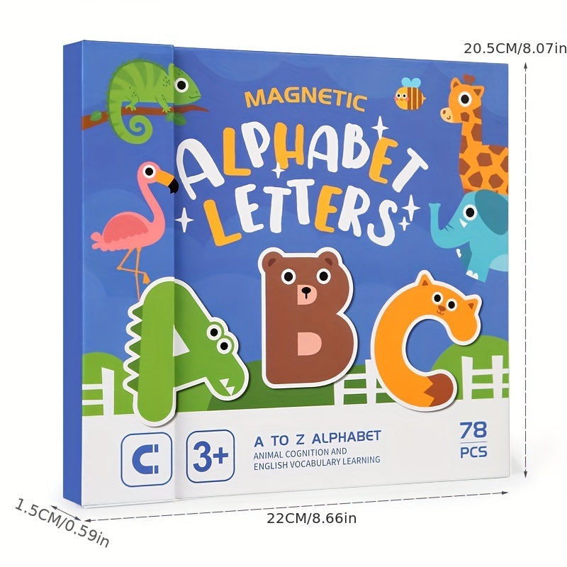 Magnetic Alphabet Puzzle Book for Ages 3-5 Colorful ABC Learning Set Educational Toy