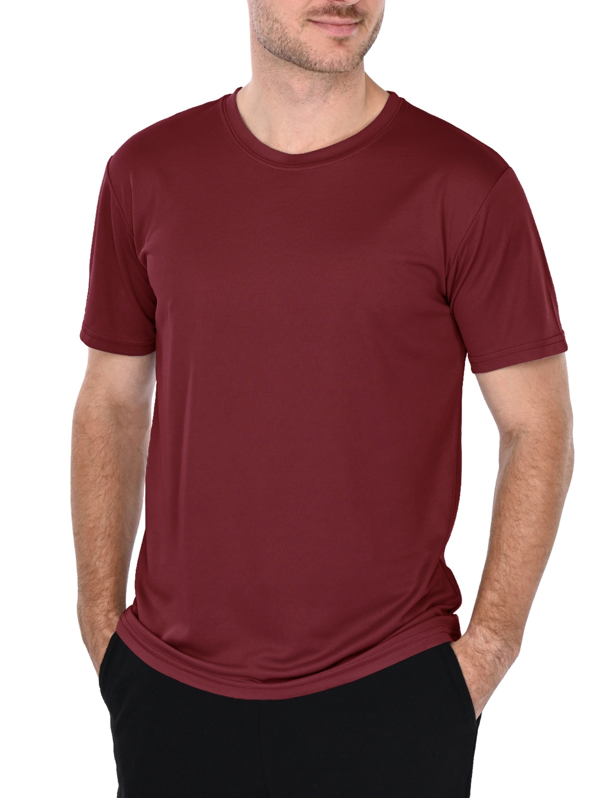 Plus Size Men's 5-Pack Sports Casual Quick Dry Breathable Running T-Shirts