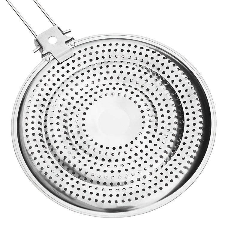 Placa difusora de calor de acero inoxidable 20,32cm con asa plegable para cocinas de gas y eléctricas