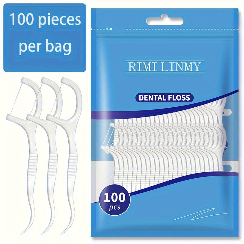 100/50/30 Dental Flosser Picks for Oral Care Portable Disposable Travel